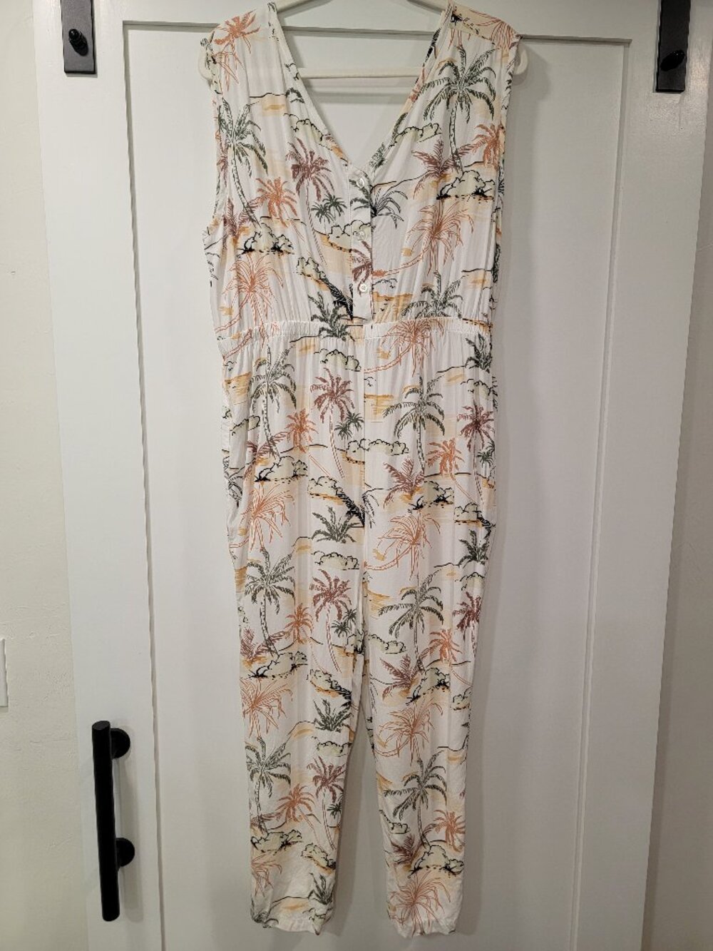 World Market Small/Medium Island Floral Jumper Romper